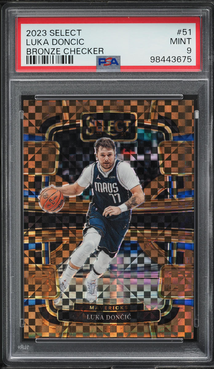 2023 Select Concourse Bronze Checker Luka Doncic /49 #51 PSA 9 MINT