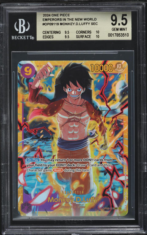 2024 ONE PIECE モンキー・D・ルフィ ALT ART 2024 One Piece Emperors In New World Alt Art Monkey D. Luffy