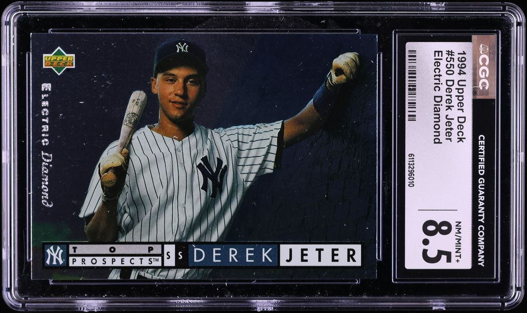 1994 Upper Deck Electric Diamond Derek Jeter ROOKIE #550 CGC 8.5 NM-MT+
