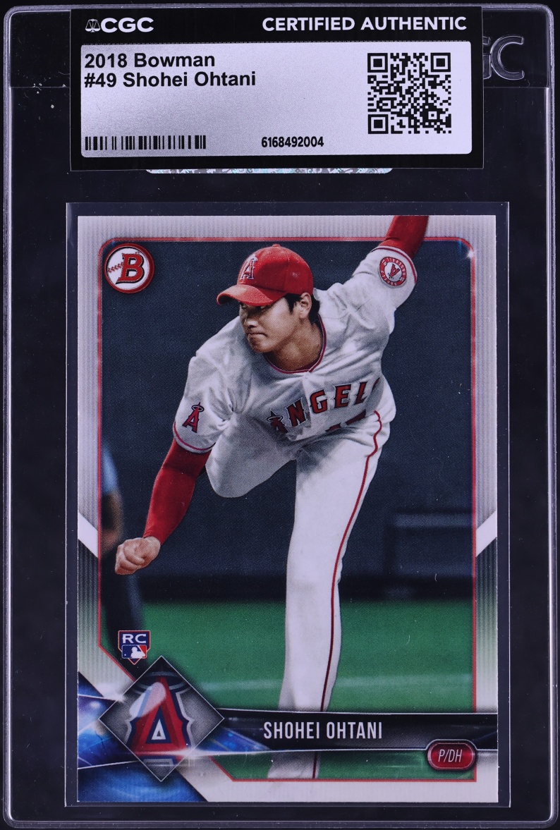 2018 Bowman Shohei Ohtani ROOKIE #49 CGC AUTH