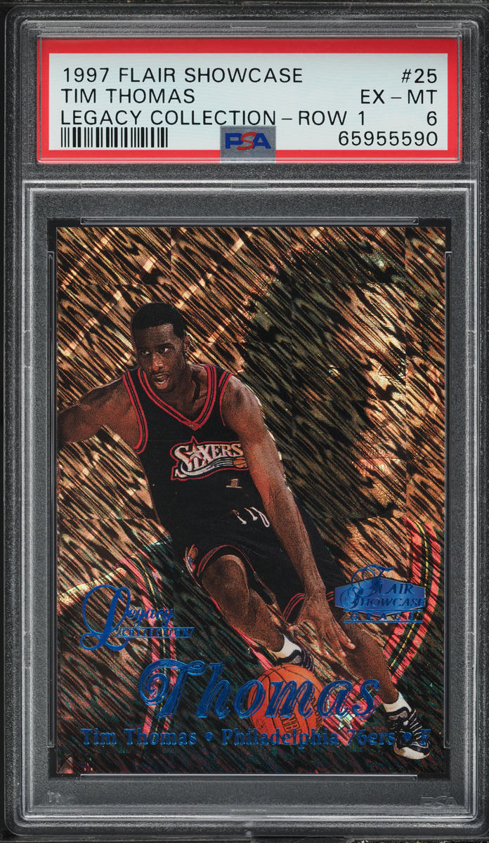 1997 Flair Showcase Legacy Collection Row 1 Tim Thomas /100 #25 PSA 6 EXMT