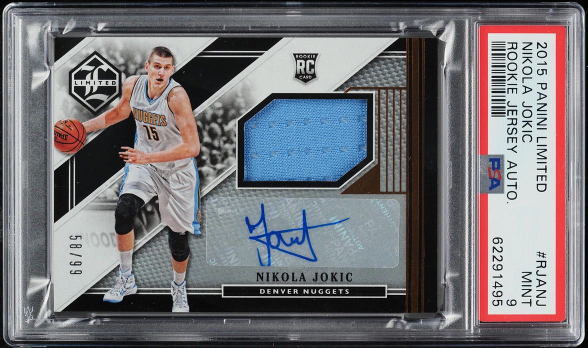 2015 Donruss Basketball Nikola Jokic ROOKIE #215 PSA 9 MINT on