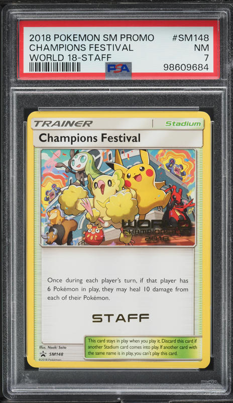 2016 Pokemon Italian XY Black Star Promo Worlds Champions Festival