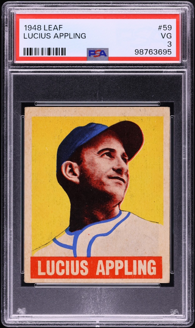 1948 Leaf Lucius Appling #59 PSA 3 VG