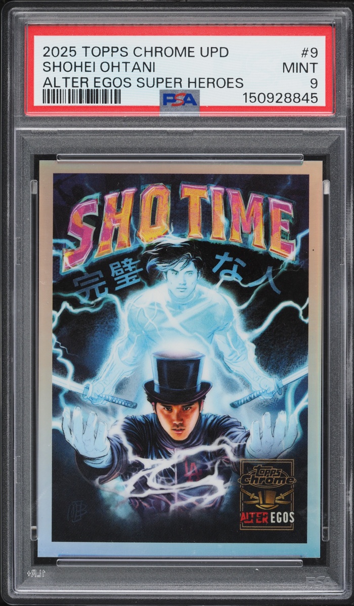 2025 Topps Chrome Update Alter Egos Super Heroes Shohei Ohtani #9 PSA 9 MINT