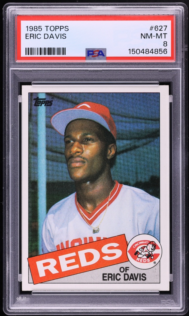 1985 Topps Eric Davis ROOKIE #627 PSA 8 NM-MT