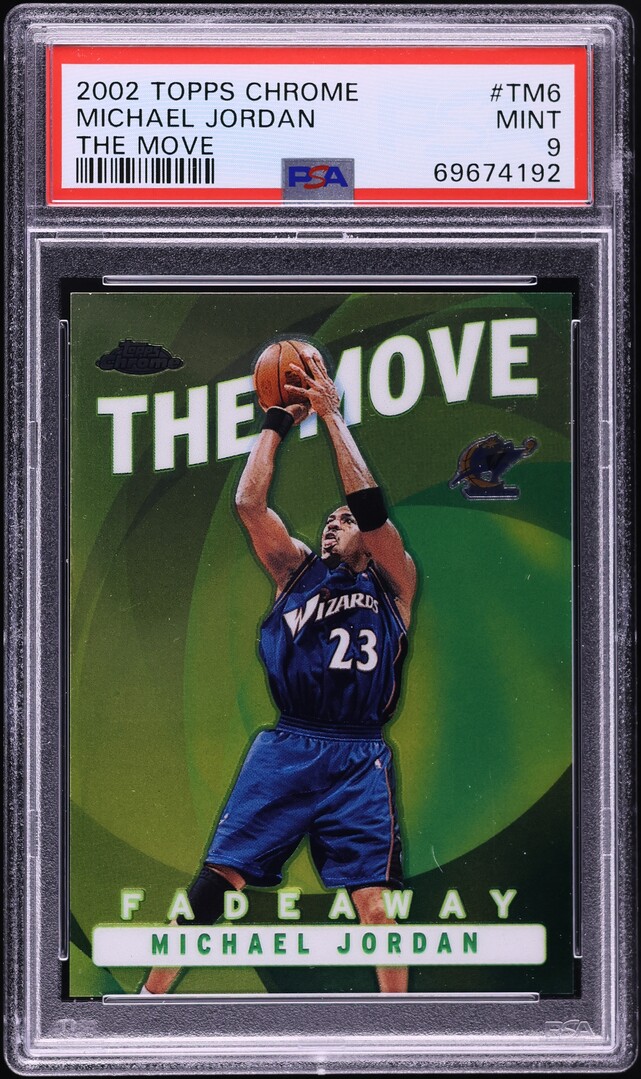 2002 Topps Chrome The Move Michael Jordan #TM6 PSA 9 MINT