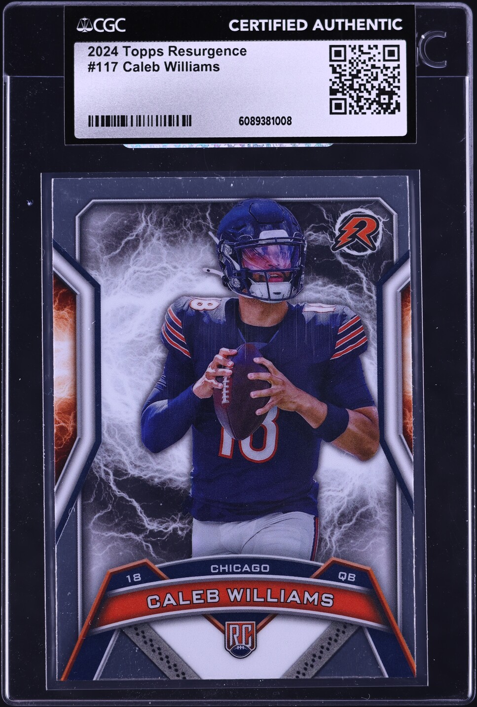 2024 Topps Resurgence Caleb Williams ROOKIE #117 CGC AUTH