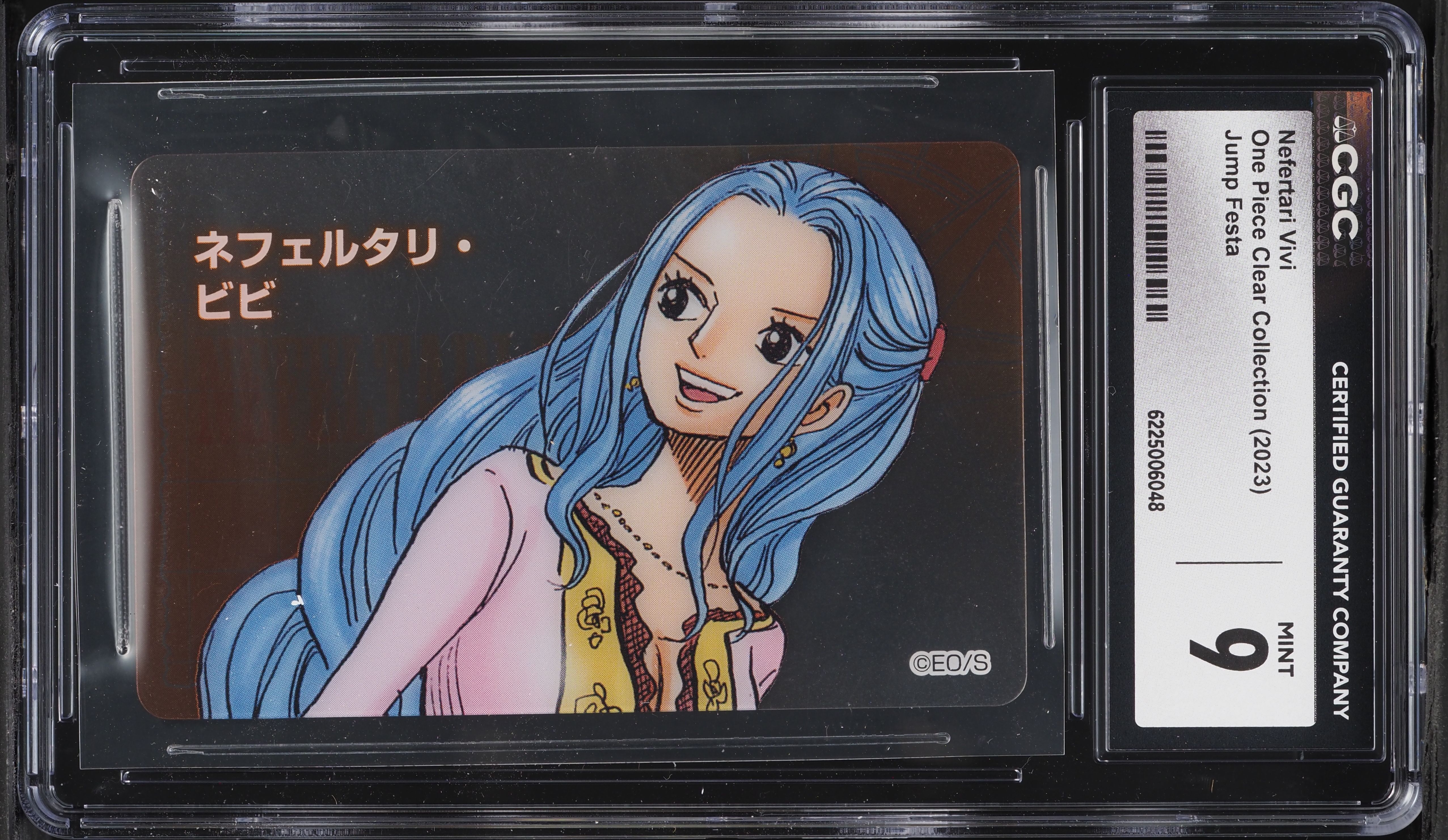 2023 One Piece Japanese Clear Collection Jump Festa Nefertari Vivi CGC 9 MINT