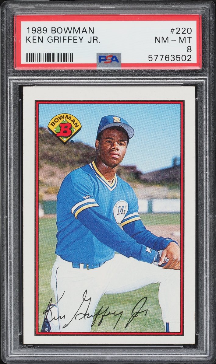 1989 Bowman Ken Griffey Jr. ROOKIE #220 PSA 8 NM-MT