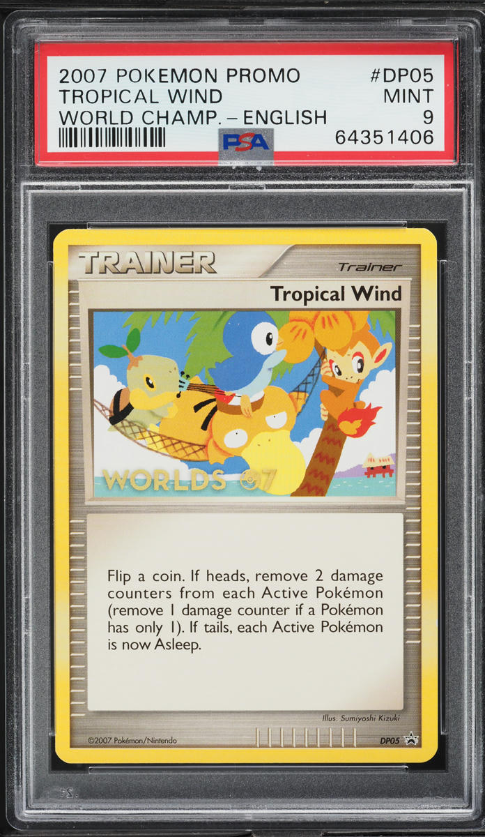 2007 Pokemon World Championships Promo Tropical Wind #DP05 PSA 9 MINT