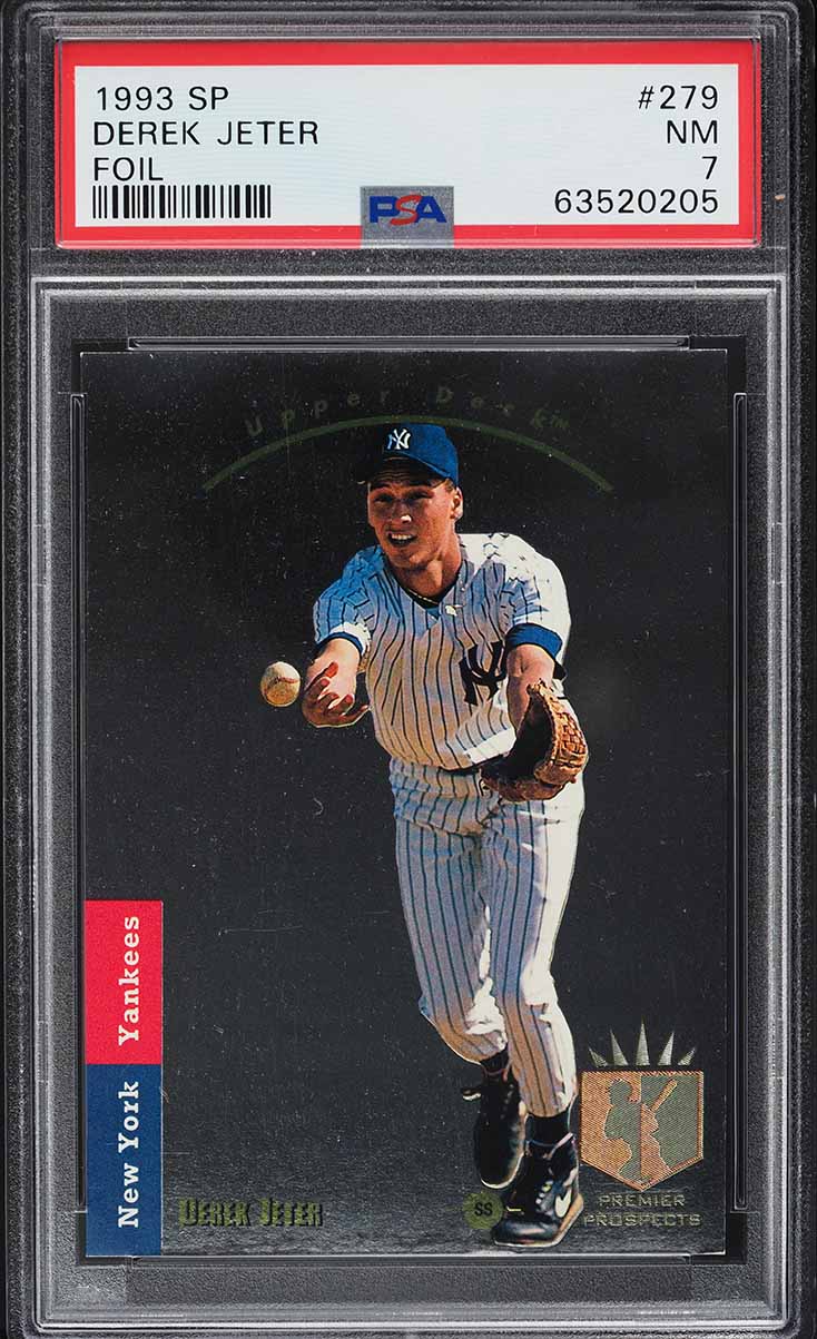 1993 デレク・ジータ　psa7 1993 SP Foil Derek Jeter ROOKIE #279 PSA 7 NRMT on Fanatics