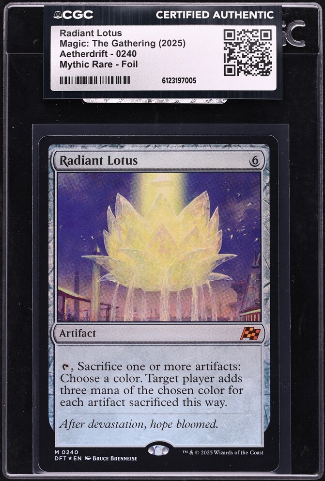 2025 Magic The Gathering MTG Aetherdrift Foil Mythic Rare Radiant Lotus ...