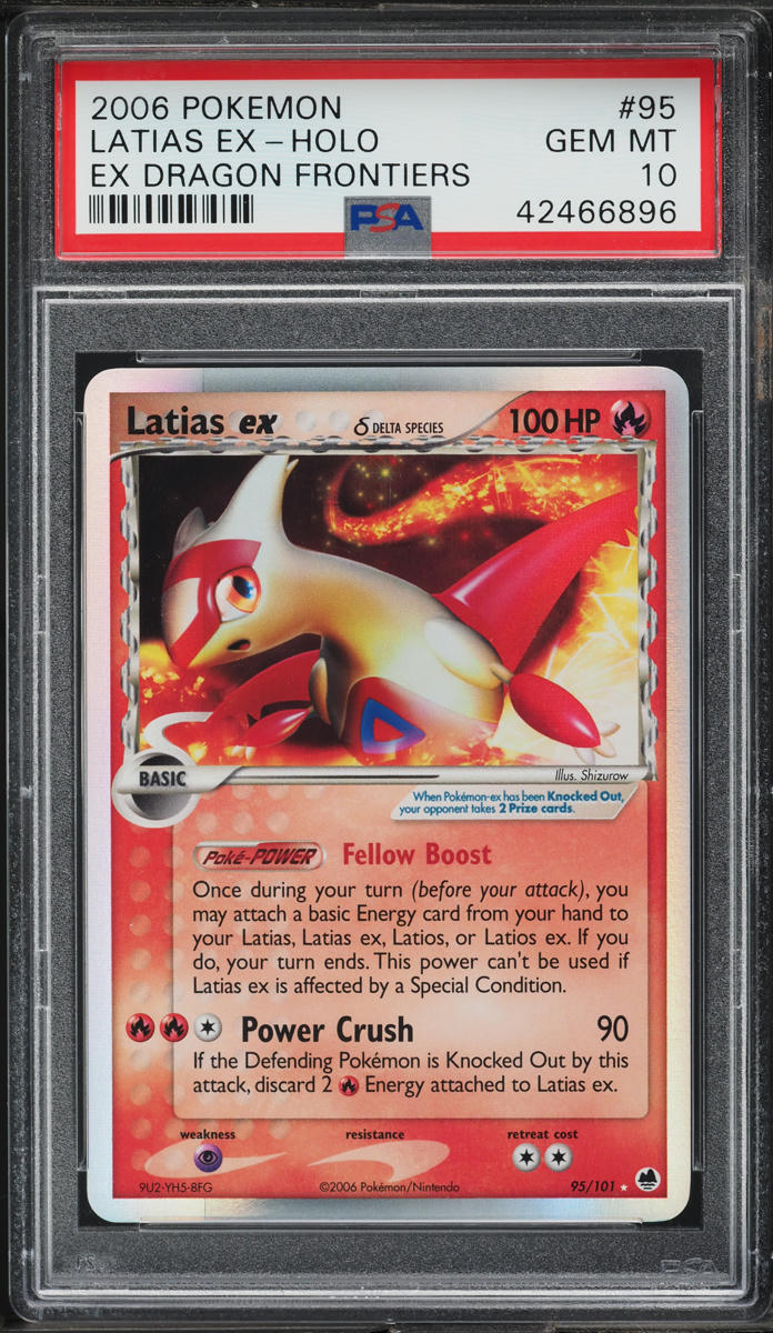 2006 Pokemon EX Dragon Frontiers Holo Latias Ex #95 PSA 10 GEM MINT