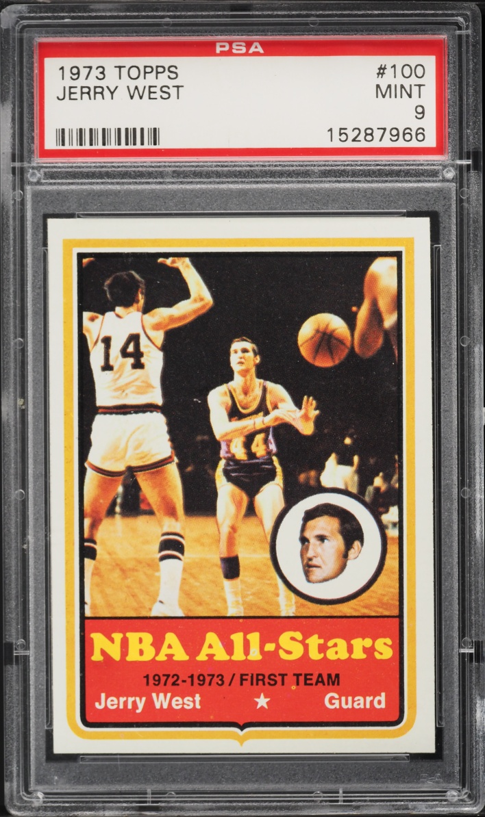 1973 Topps Basketball Jerry West #100 PSA 9 MINT
