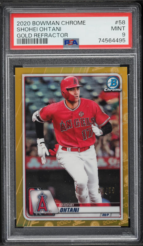2018 Bowman Shohei Ohtani ROOKIE #49 PSA 9 MINT on Fanatics Collect