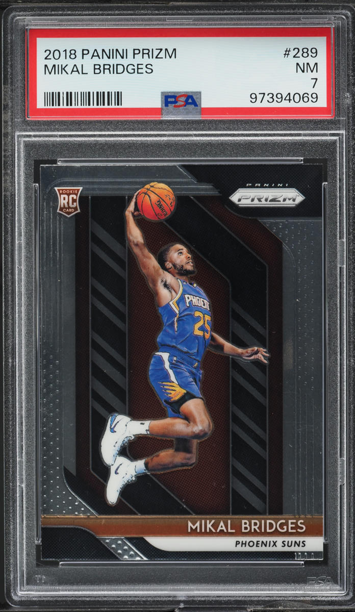 2018 Panini Prizm Mikal Bridges ROOKIE #289 PSA 7 NRMT