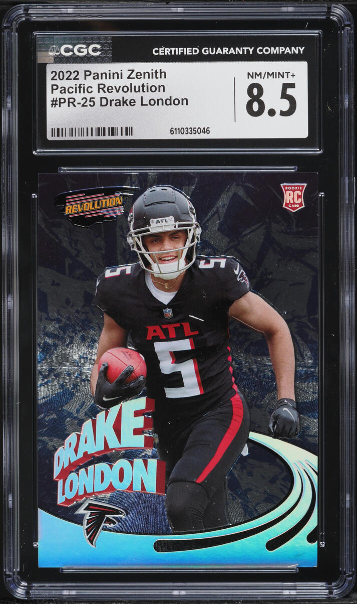 2022 Panini Zenith Pacific Revolution Drake London ROOKIE #PR-25 CGC 8.5 NM-MT+