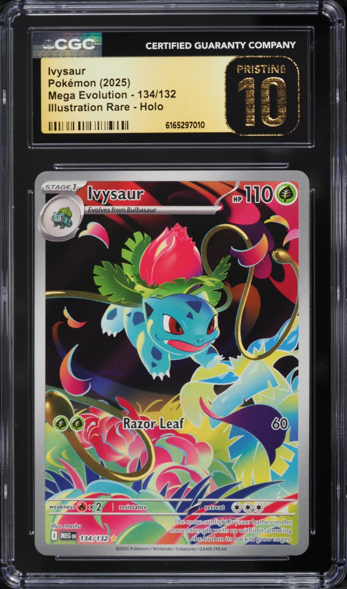 2025 Pokemon Mega Evolution IR Ivysaur #134 CGC 10 PRISTINE
