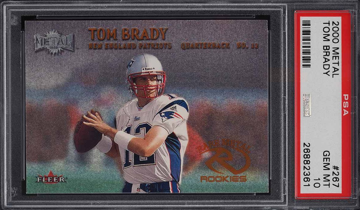 2000 Pacific Paramount Holo Silver Tom Brady ROOKIE /85 #138 PSA