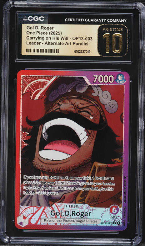 2025 One Piece Japanese Carrying His Will Alt Art Leader Gol D