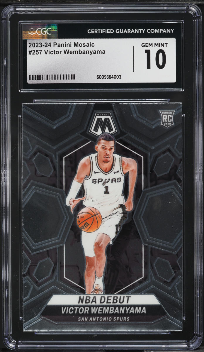 2023 Panini Mosaic Victor Wembanyama ROOKIE #257 CGC 10 GEM MINT