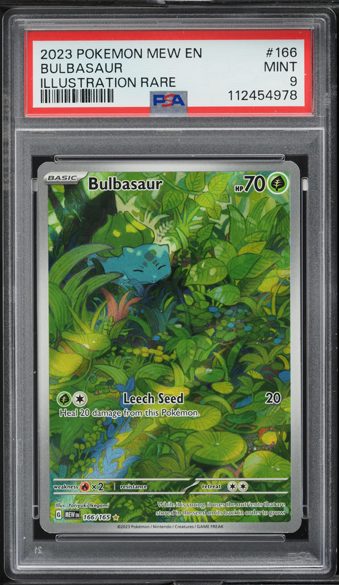 2023 Pokemon Scarlet & Violet 151 IR Bulbasaur #166 PSA 9 MINT