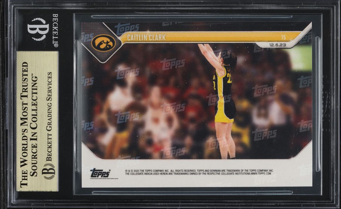 2023 Bowman U Now Caitlin Clark ROOKIE #15 BGS 9.5 GEM MINT