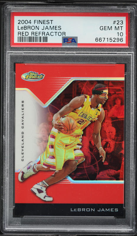 2004 Topps Chrome LeBron James #23 PSA 9 MINT on Fanatics Collect