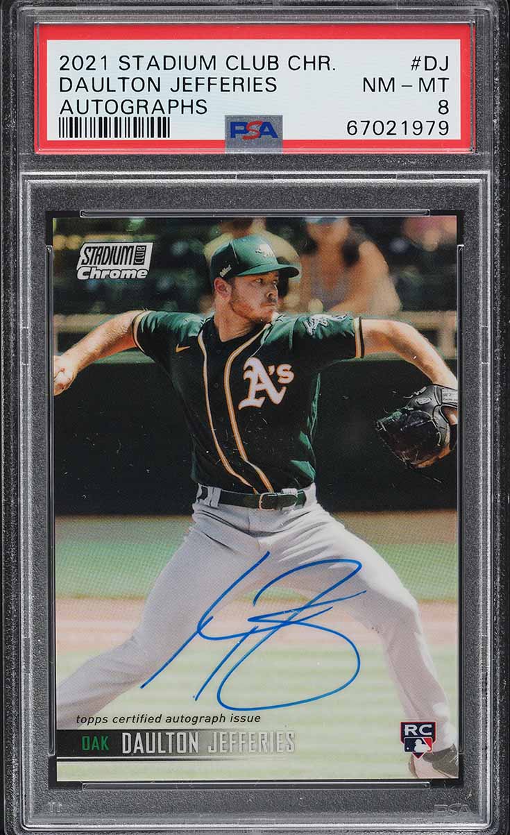 2021 Topps Stadium Club Chrome #37b Shohei Ohtani PSA 8 on