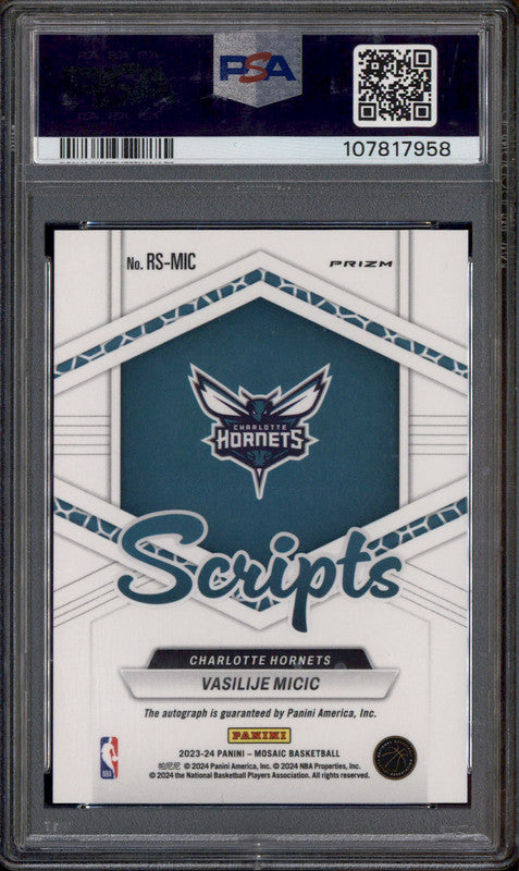 2023 Panini Mosaic Rookie Scripts Genesis #RSMIC Vasilije Micic RC Auto ...
