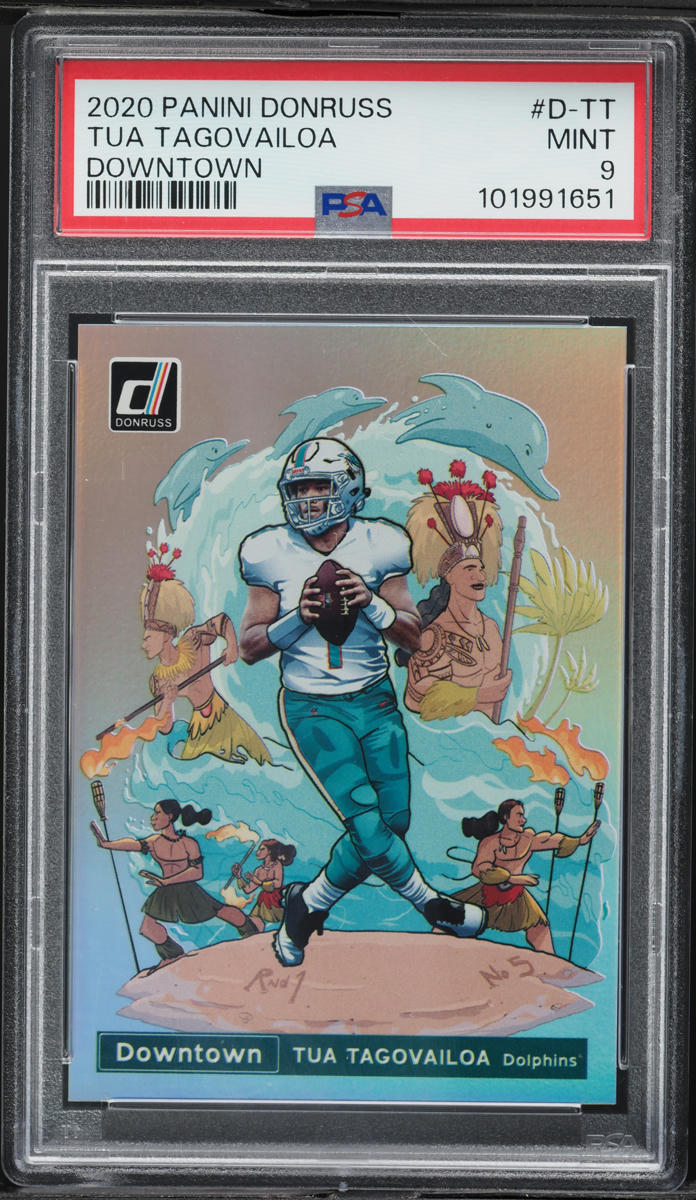 2020 Donruss Downtown Tua Tagovailoa ROOKIE #D-TT PSA 9 MINT