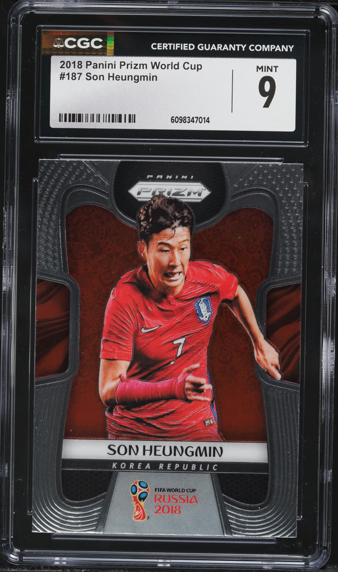 2018 Panini Prizm World Cup Son Heungmin #187 CGC 9 MINT