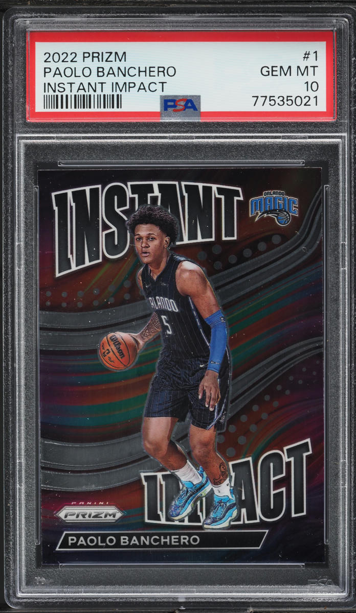 2022 Panini Prizm Instant Impact Paolo Banchero ROOKIE #1 PSA 10 GEM MINT