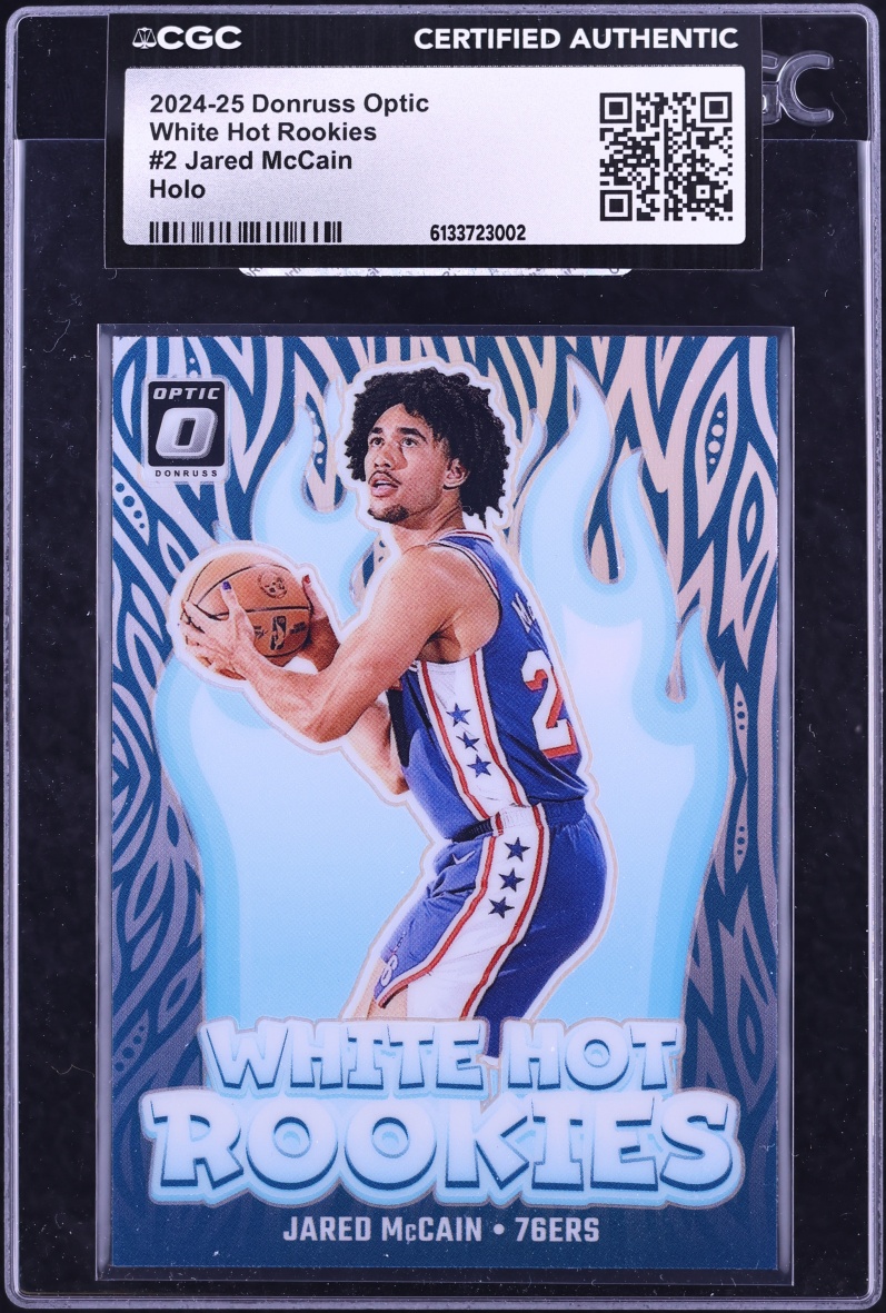 2024 Donruss Optic White Hot Holo Jared McCain ROOKIE #2 CGC AUTH