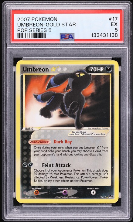 2021 Pokemon Sword & Shield Celebrations POP Series 5 Holo Umbreon