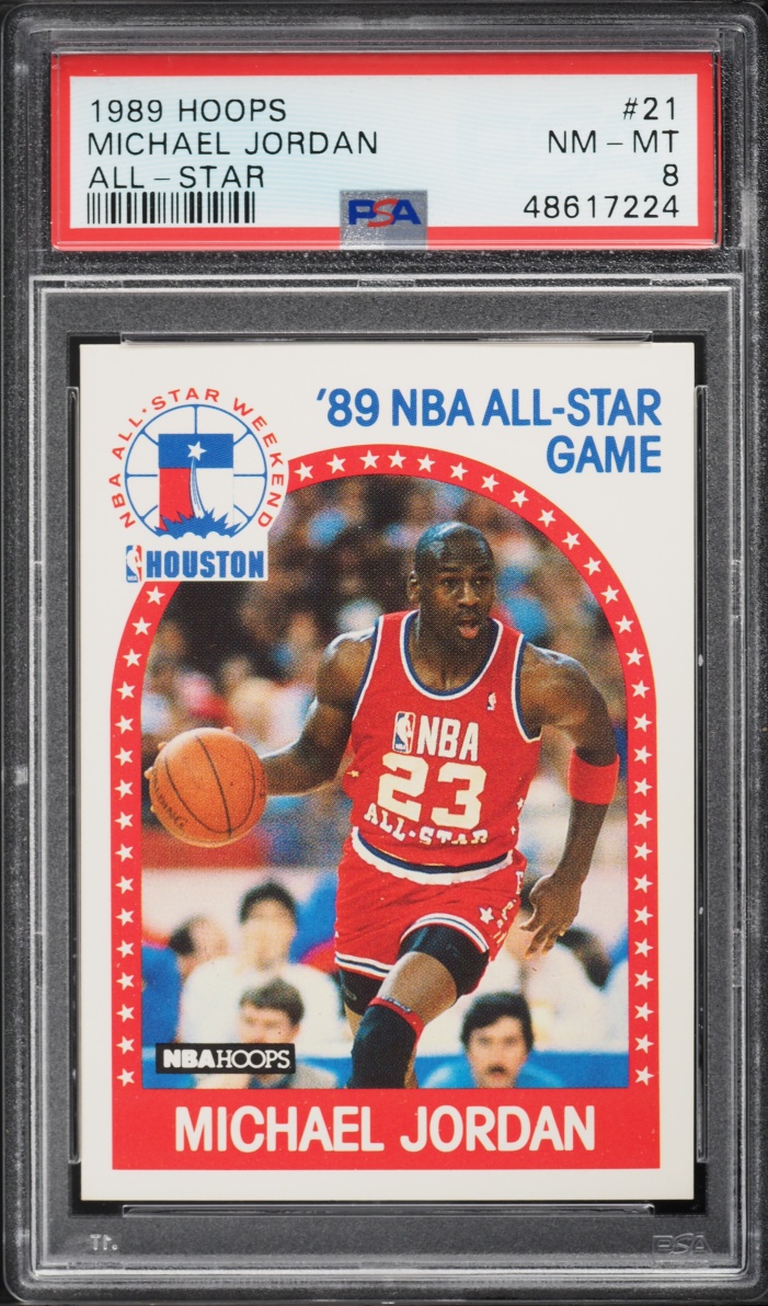 1989 Hoops All-Star Michael Jordan #21 PSA 8 NM-MT