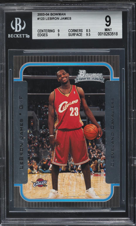 2003 Fleer Patchworks LeBron James ROOKIE /799 #105 BGS 8.5