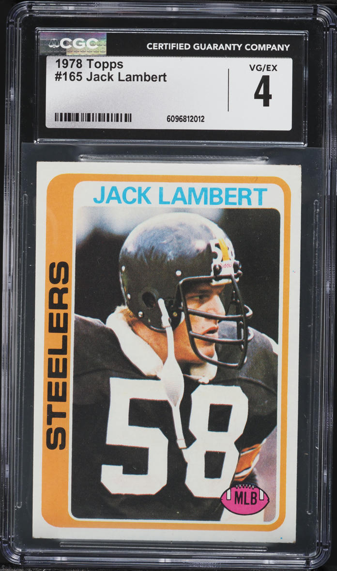 1978 Topps Football Jack Lambert #165 CGC 4 VGEX