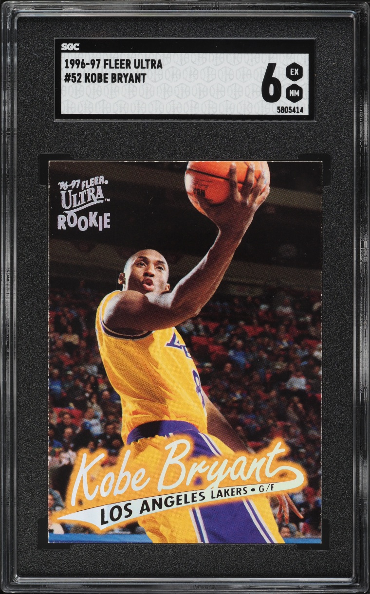 1996 Ultra Basketball Kobe Bryant ROOKIE #52 SGC 6 EXMT