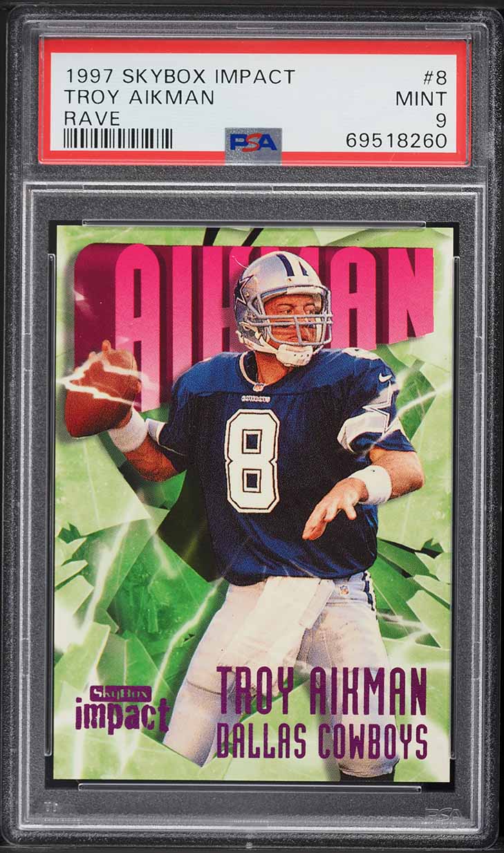 1989 Score Football Troy Aikman ROOKIE #270 BGS 8.5 NM-MT+ on