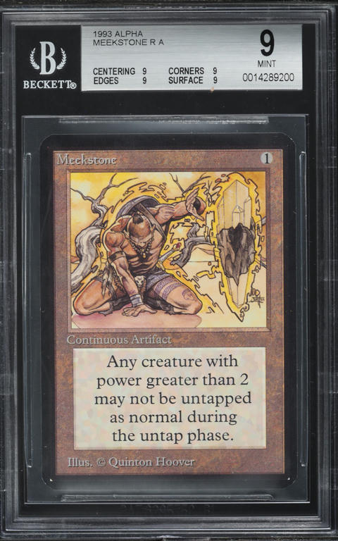 1993 Magic The Gathering MTG Alpha Forcefield BGS 8.5 NM-MT+ on