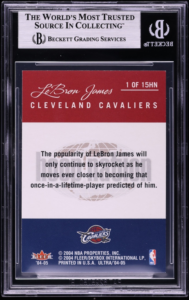 2004 Ultra Hoop Nation LeBron James #1 BGS 8.5 NM-MT+