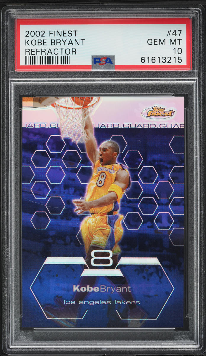 2002 Finest Refractor Kobe Bryant /250 #47 PSA 10 GEM MINT