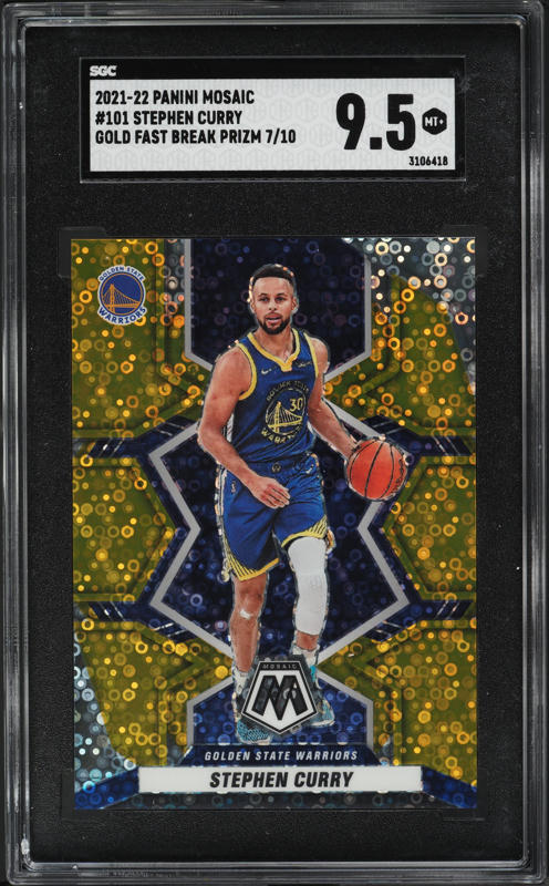 2016 Panini Prizm Mosaic Stephen Curry AUTO #81 PSA 9 MINT