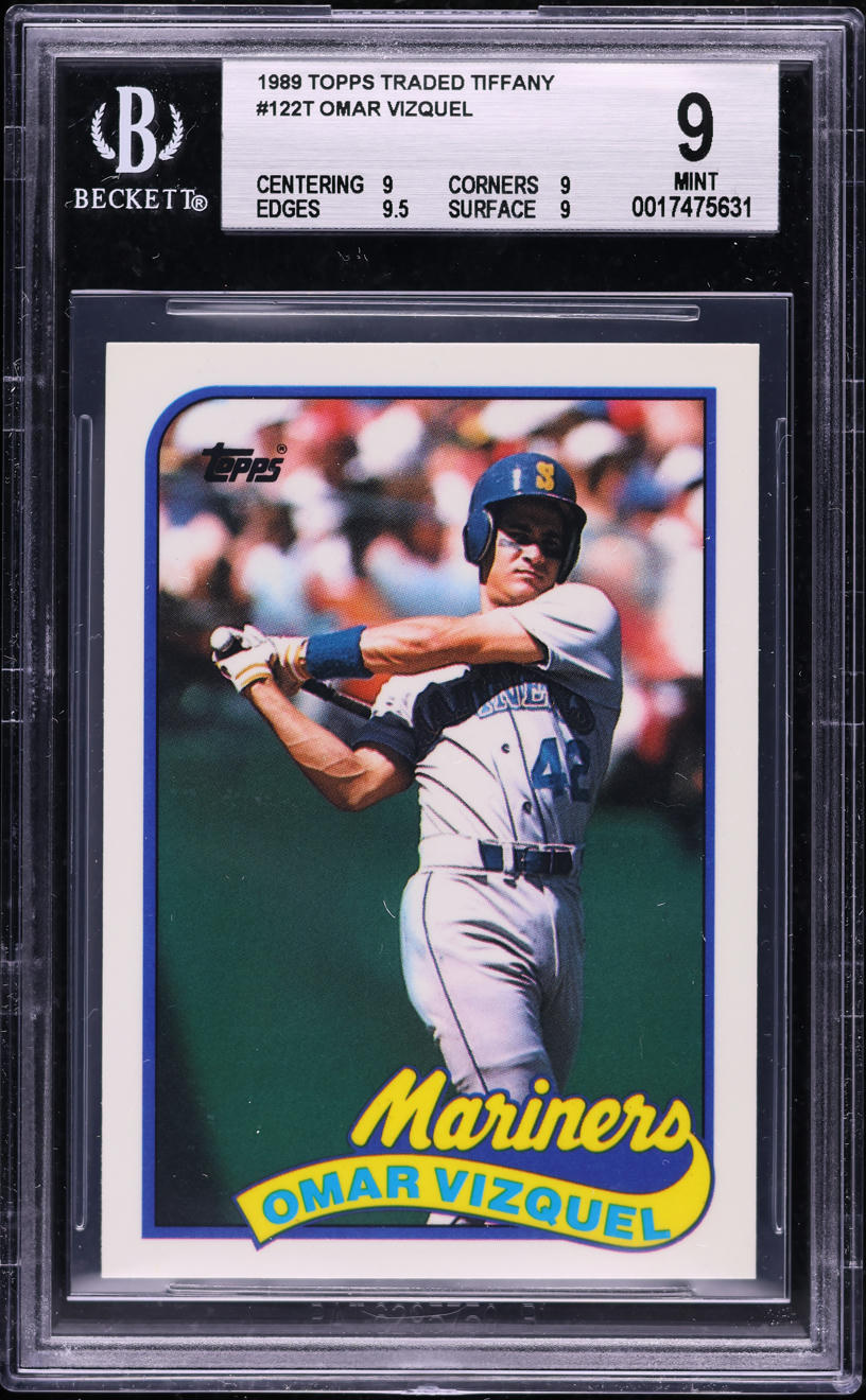 1989 Topps Traded Tiffany Omar Vizquel #122T BGS 9 MINT