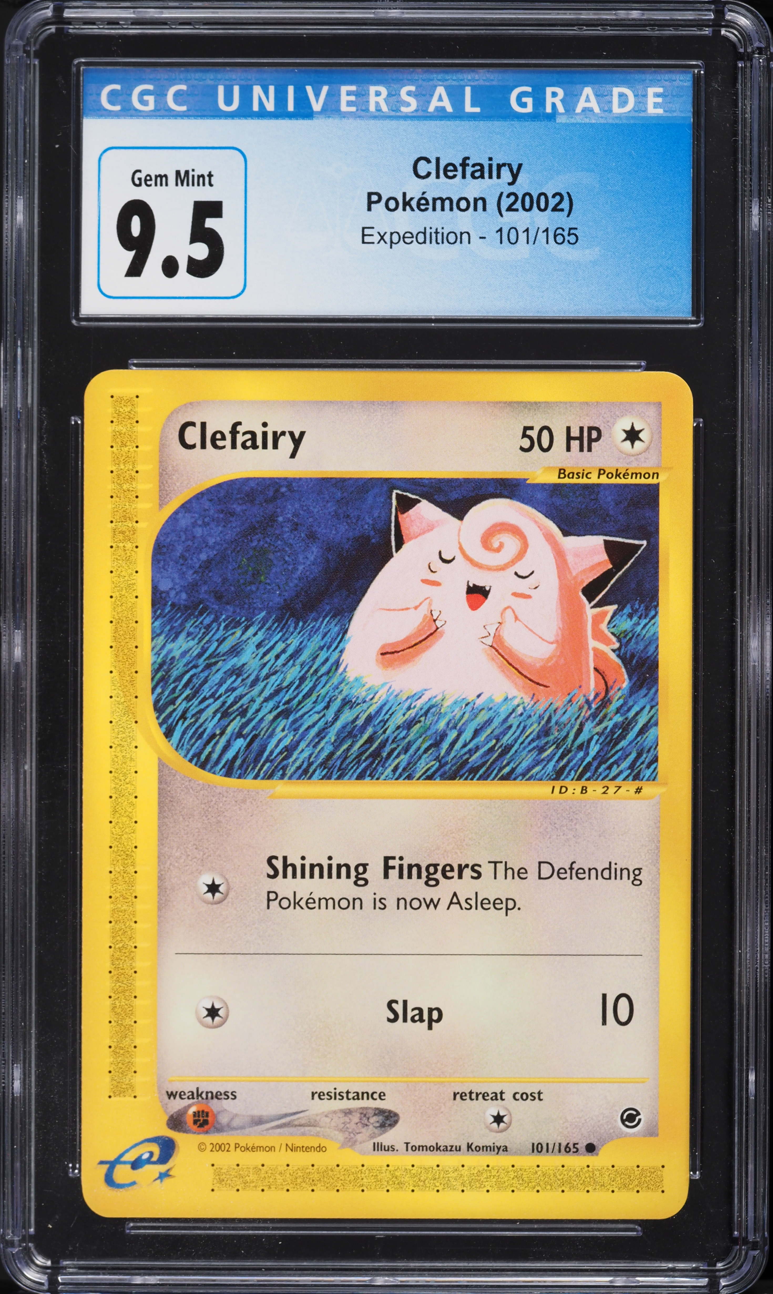 2002 Pokemon Expedition Clefairy #101 CGC 9.5 GEM MINT