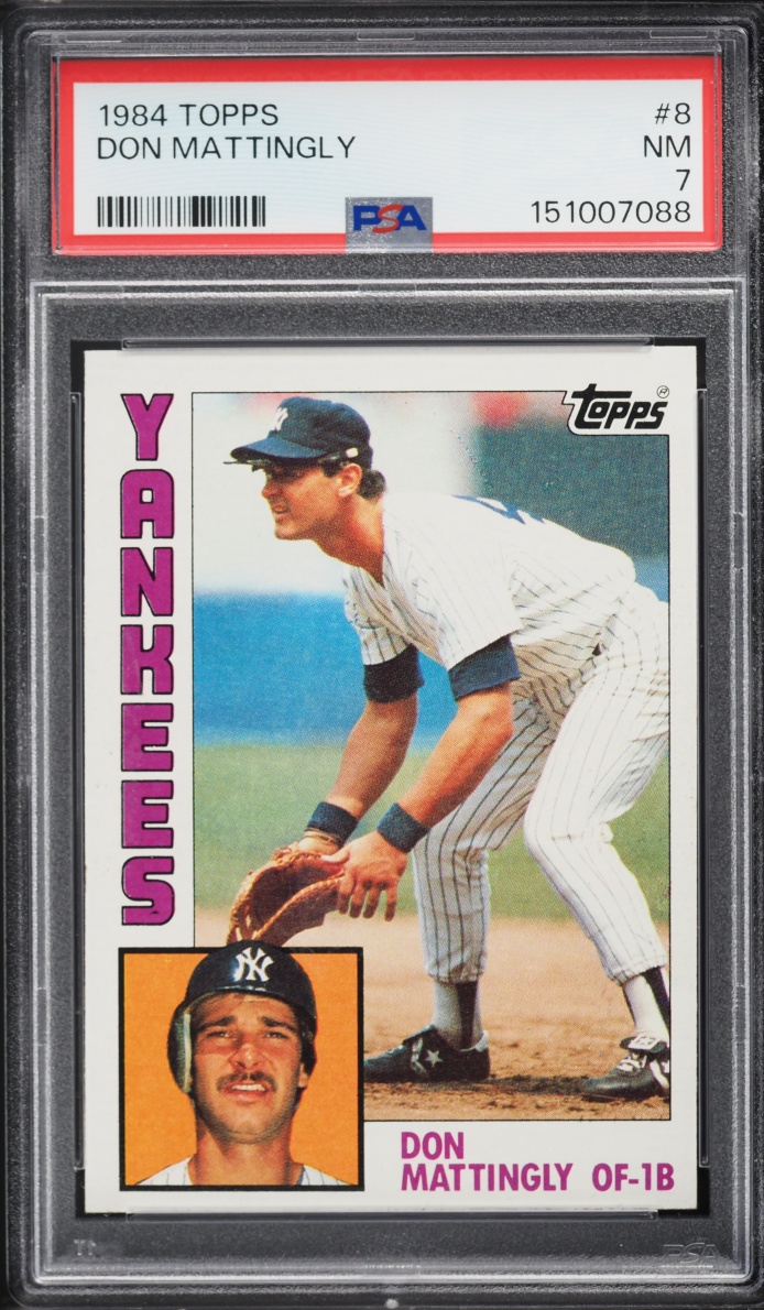 1984 Topps Don Mattingly ROOKIE #8 PSA 7 NRMT