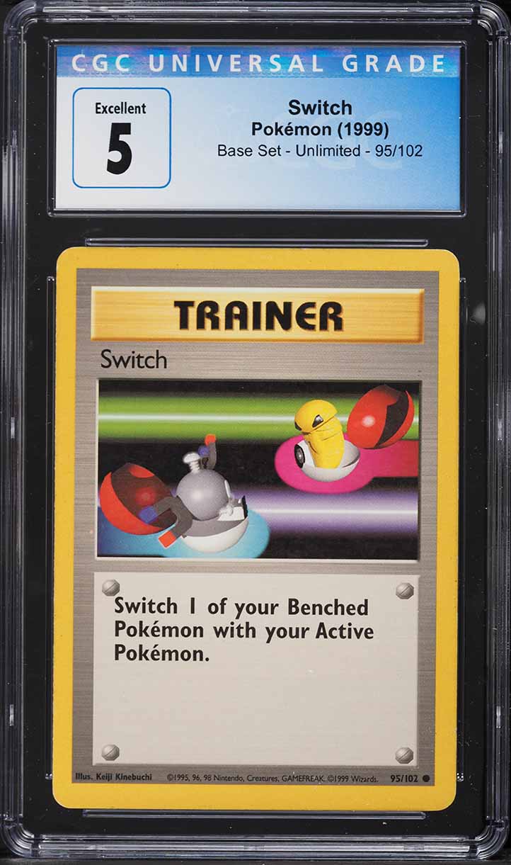 1999 Pokemon Base Set Switch #95 CGC 5 EX