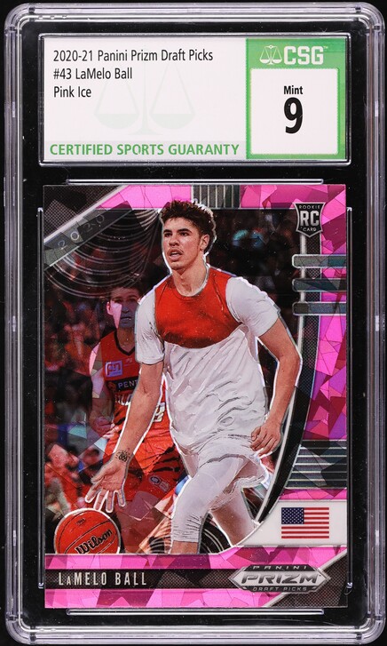 2020 Panini Mosaic Blue Chips LaMelo Ball ROOKIE #9 PSA 10 GEM